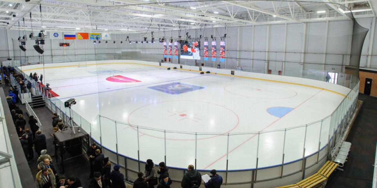 Спортивные светодиодные экраны для ледовых арен 