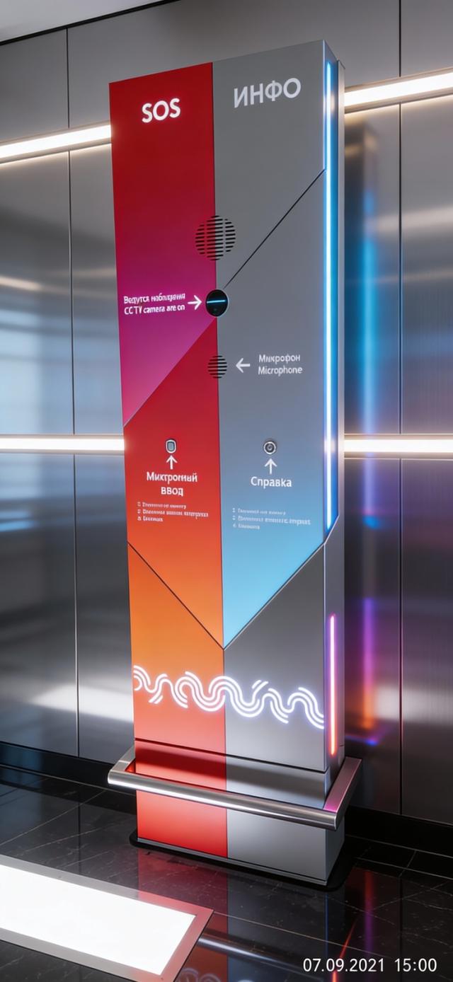 Колонна переговорная SOS (стойка экстренной связи)