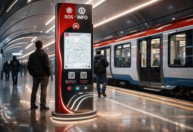 Колонна переговорная SOS (стойка экстренной связи)