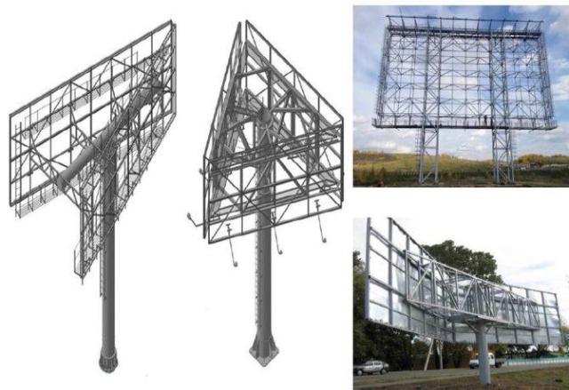 Конструкция уличного светодиодного экрана
