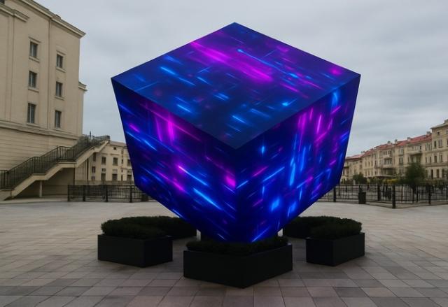 Светодиодные видеокубы для уличной рекламы 