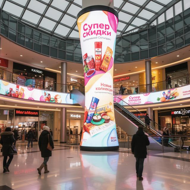 Гибкие экраны для розничной торговли и рекламы