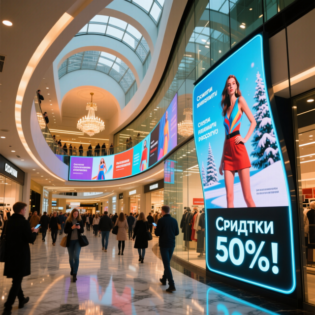 Светодиодные экраны для флагманских магазинов и шоу-румов