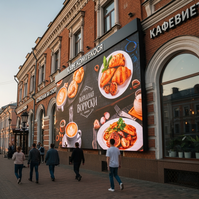 Видеовывеска для рекламы