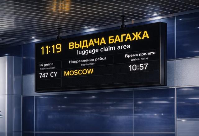 Табло "Выход на посадку" 