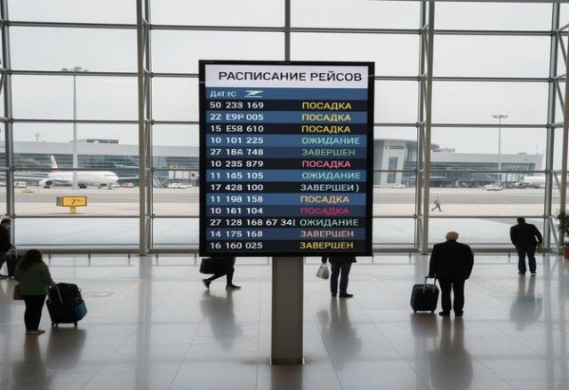 Табло " Расписание рейсов"