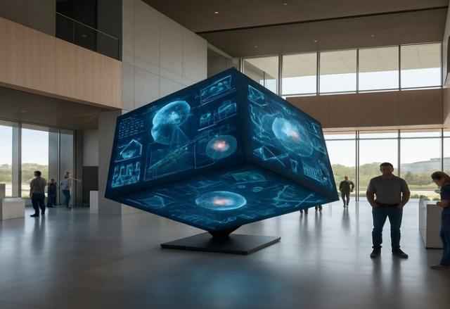 Видеокуб для рекламы