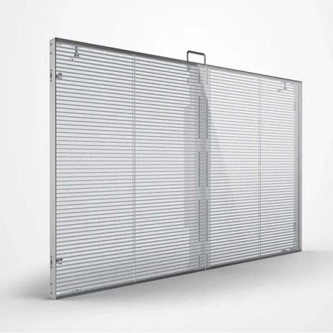 Прозрачный светодиодный экран с шагом 3.9 мм