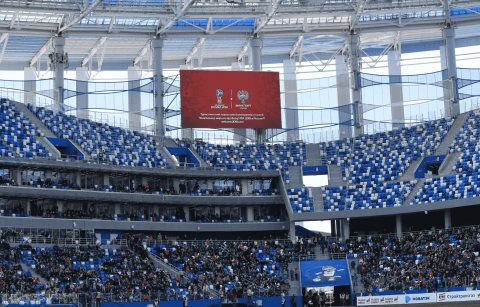 Спортивный экран для футбольного стадиона