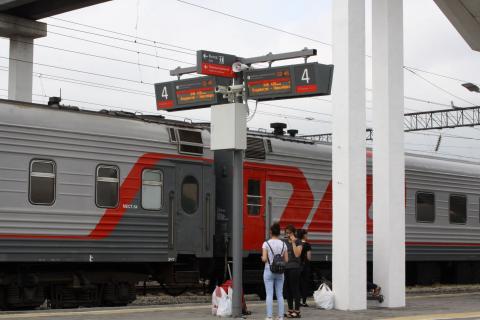 Табло перронное для РЖД, электронно-динамический указатель(табло)
