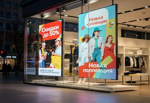 Прозрачные светодиодные экраны 